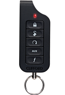 Clifford 7656X 1-Way 4 Button Remote Control with Key Ring Included New 